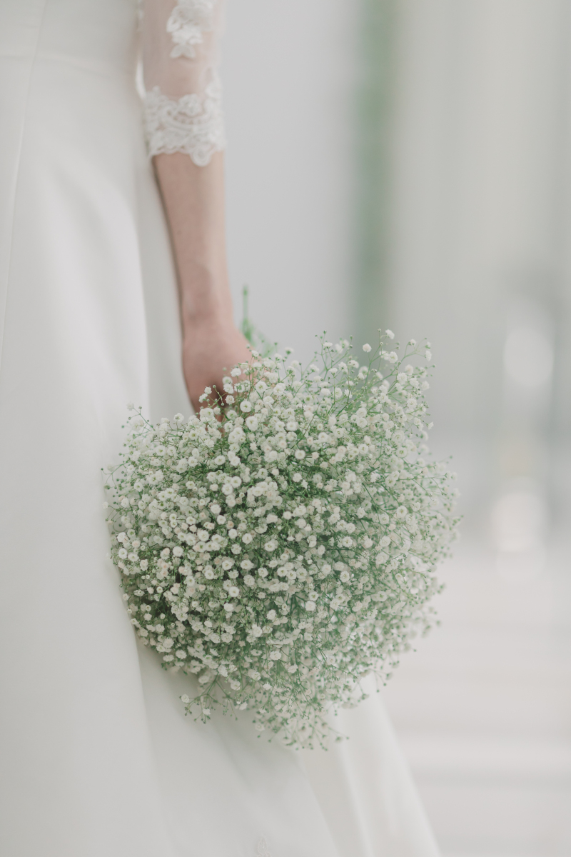 カスミソウの生花ブーケ