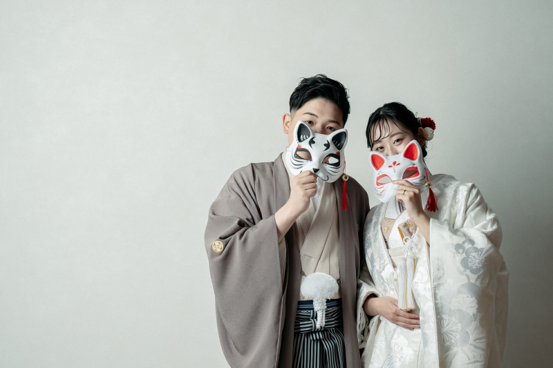 綿帽子を外して、カジュアルに