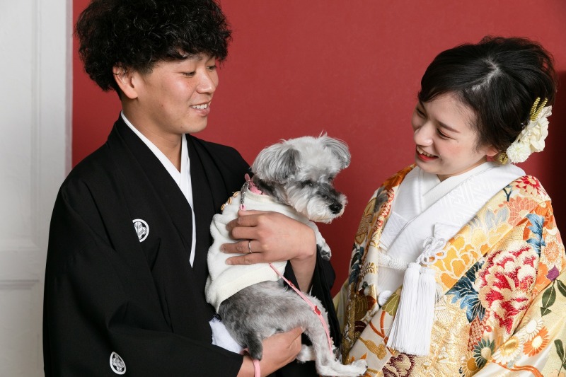 ワンちゃんと一緒に