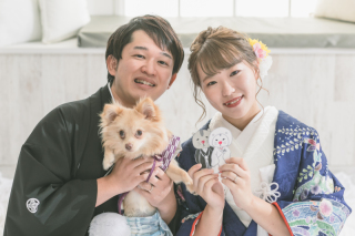 ワンちゃんと一緒に（和装＋洋装スタンダードプラン）