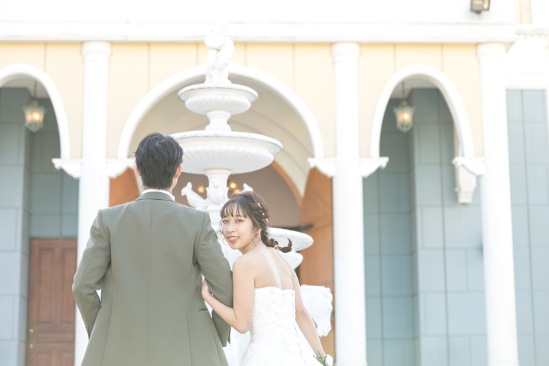 スタジオで和装＆チャペルでウエディングドレス撮影