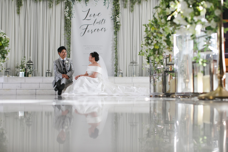 バージンロードに写る姿