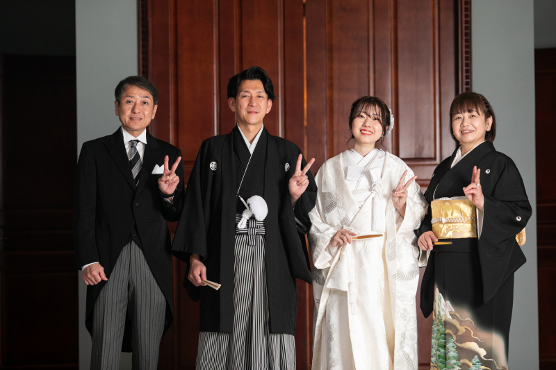 【結婚報告・年賀状にも◎】大切なご家族も一緒に撮影OK*