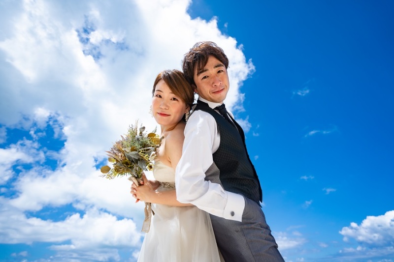 青い空、白い雲