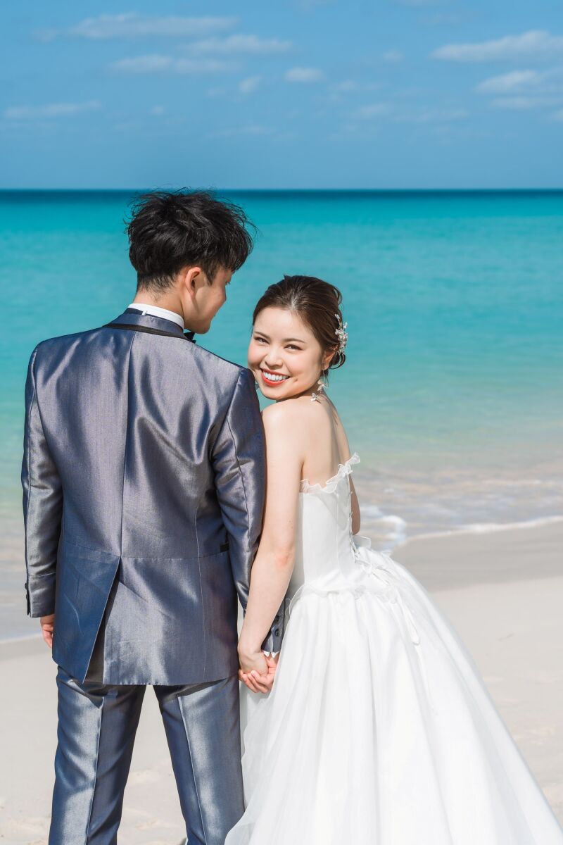 ご新婦様振り向きショット