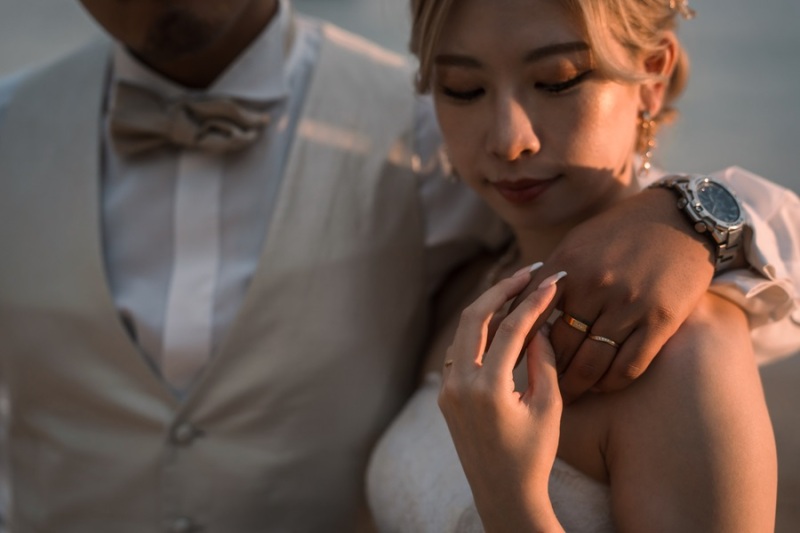 手元をメインに