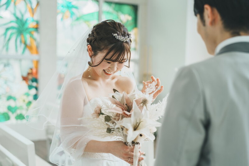 花嫁の微笑み