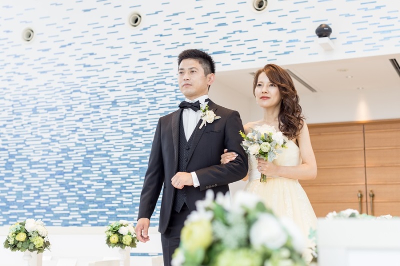 入場シーンから撮影スタート