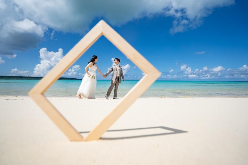 フォトフレームに入って