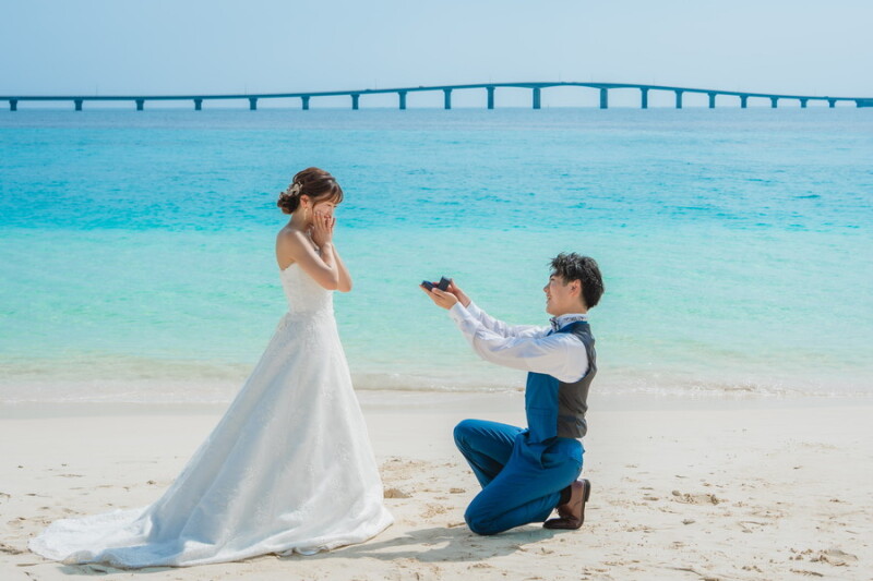 海辺でプロポーズ♡