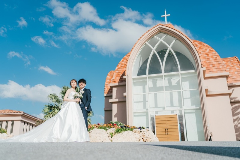 チャペルの外観も記念に