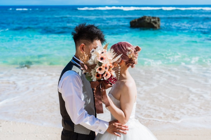 お顔隠しショット