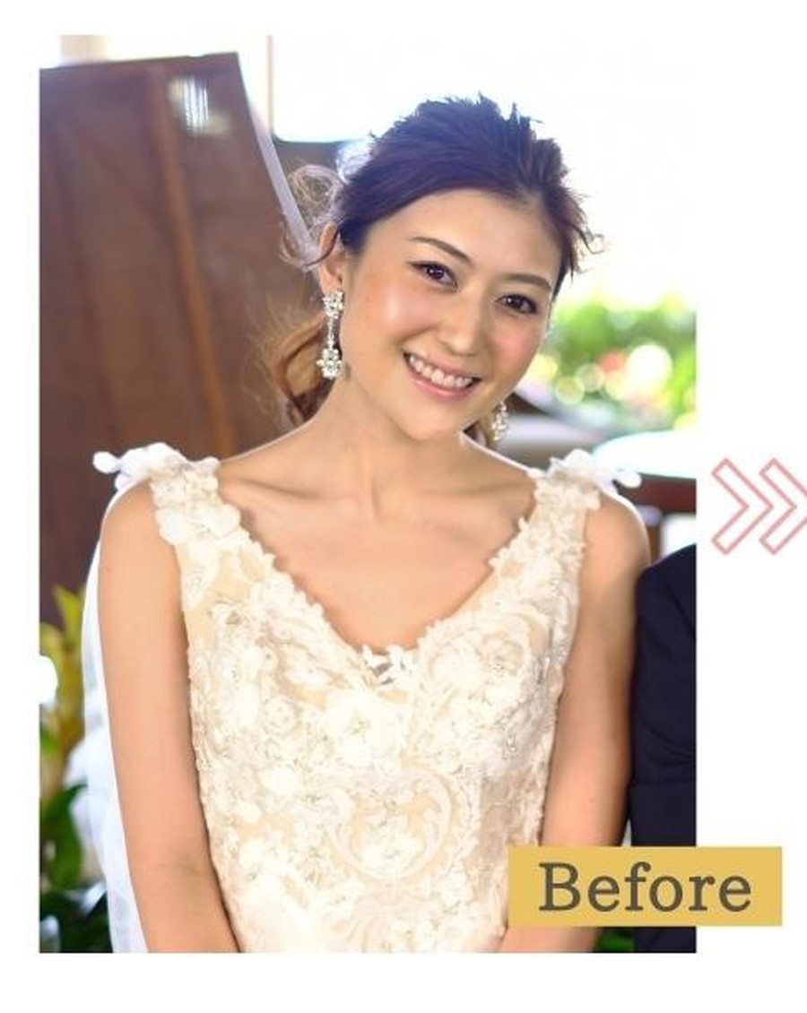 ヘアメイクの技術 写真1 before