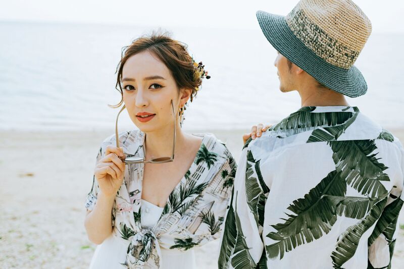 おふたりらしくカジュアルに撮影「CASUAL BEACH PHOTO50カット」大切な思い出をプロの撮影で残す♪