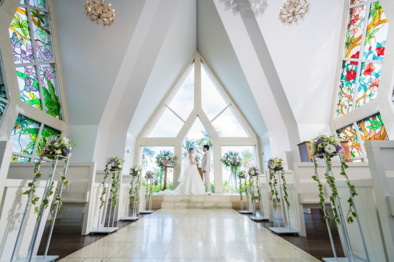 【アルバム付】アラマンダチャペル+ビーチ100カット【洋装1点】◎全データ|衣裳|ヘアメイク込◎前撮りにも!