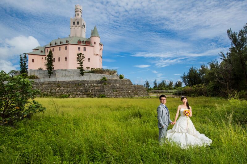ビーチ&古城<ドイツ文化村>観光地でまるでヨーロッパのようなお写真が残せる!幻想的な背景でお写真が撮りたい方へ!100カット