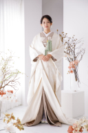 L白無垢001 カサブランカ　カフェラテコーデ