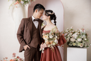 和洋スタジオプランでトレンド感溢れる前撮りを♡