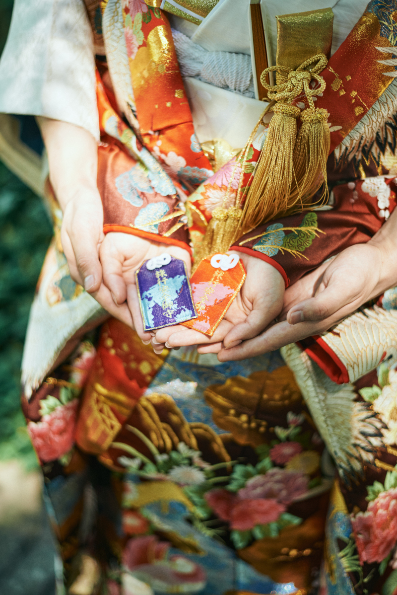 思い出いっぱいのお守りも持参