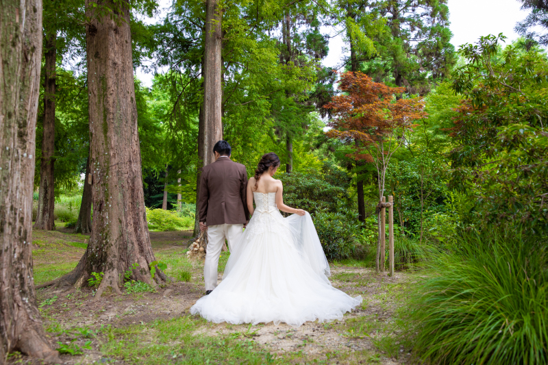 森の中で叶えるフォトウェディング⭐︎