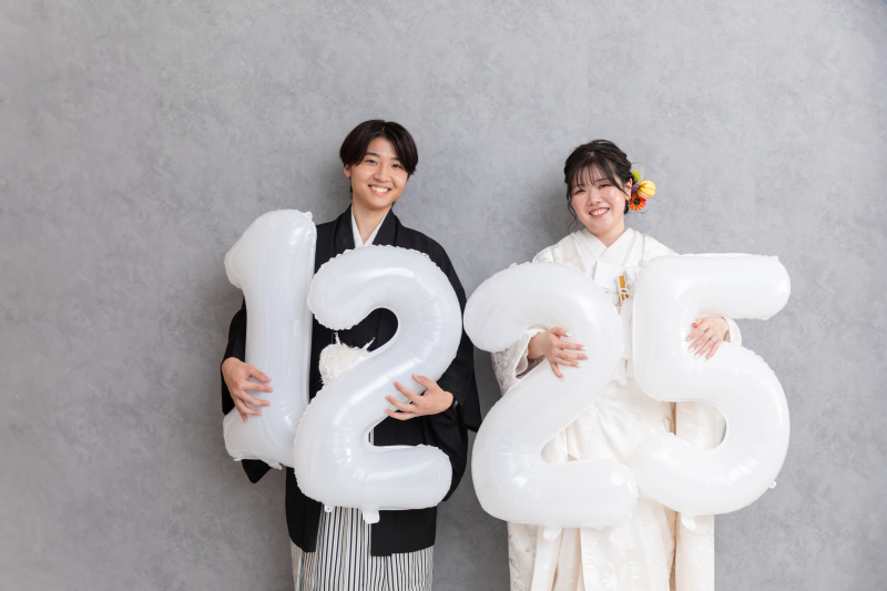 バルーンで記念日ショット♡
