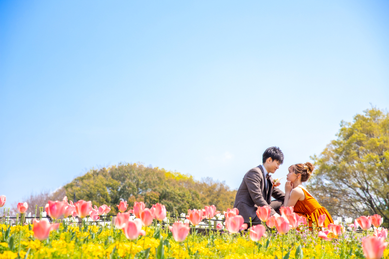 【Wロケーションプラン】春の前撮りは自然の中で♡
