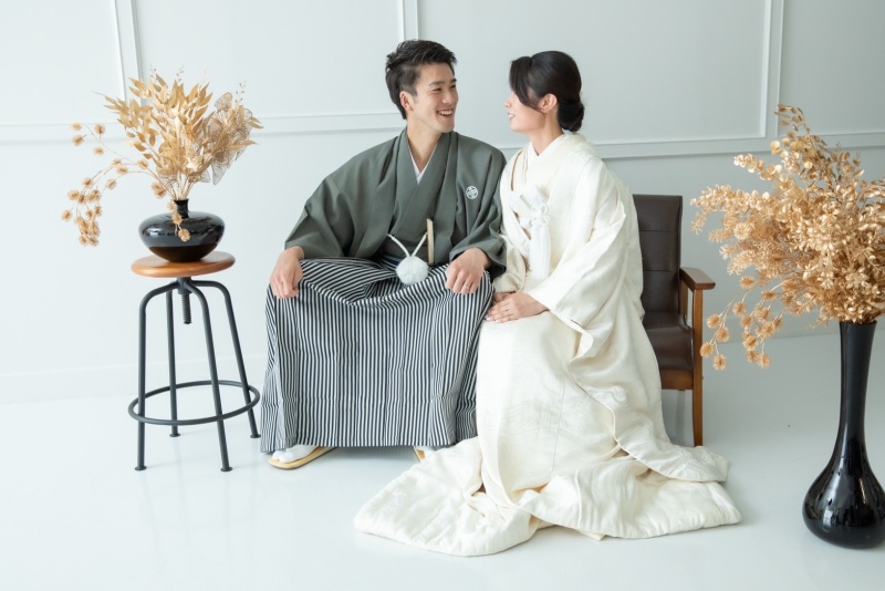 白とゴールドのコントラスト。和×モダンなスタイル