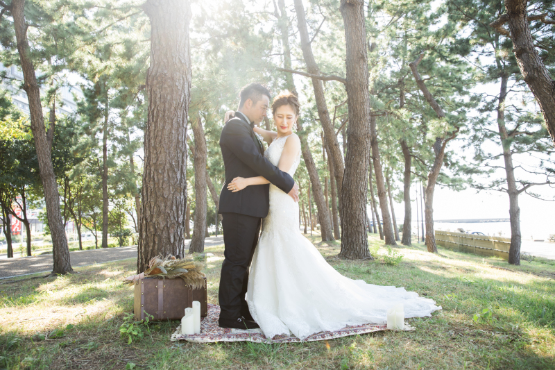 早いお時間からの撮影で