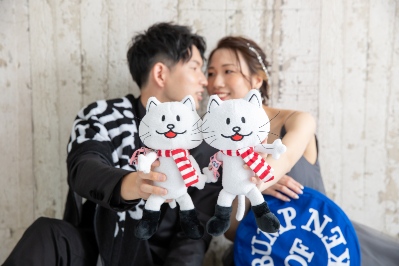 お二人のお好みグッズを持ち込んで