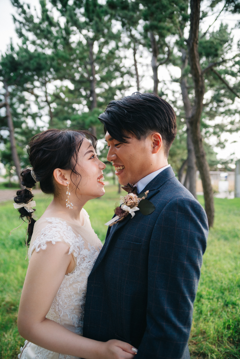 お顔を近づけて