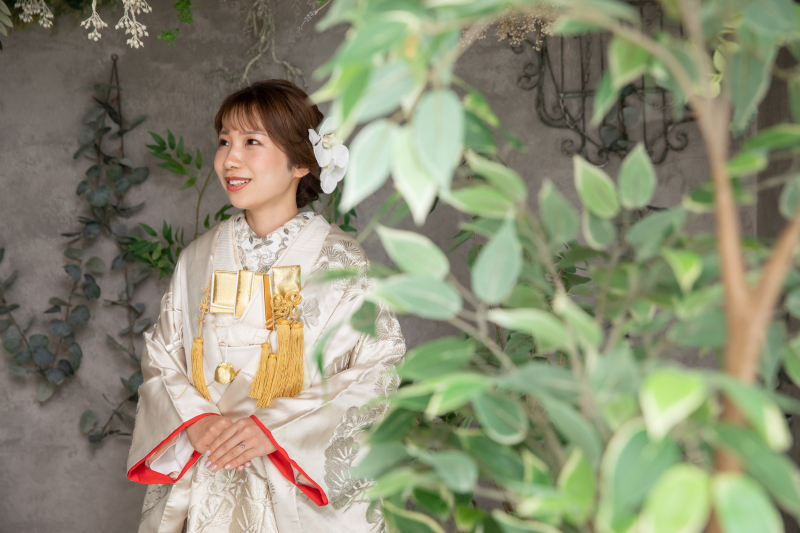 花嫁様のソロショットも