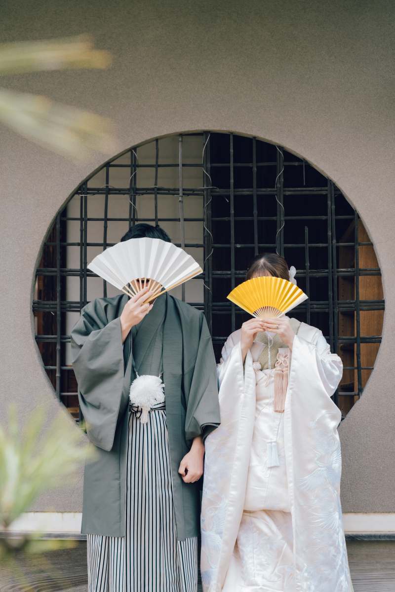 静かな日本庭園でゆったり撮影