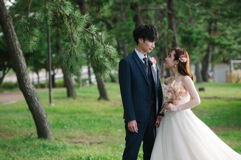 緑の綺麗な並木道