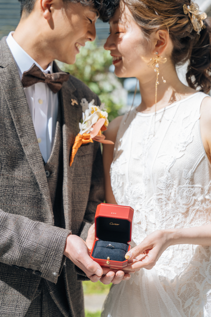 お二人の記念の指輪も