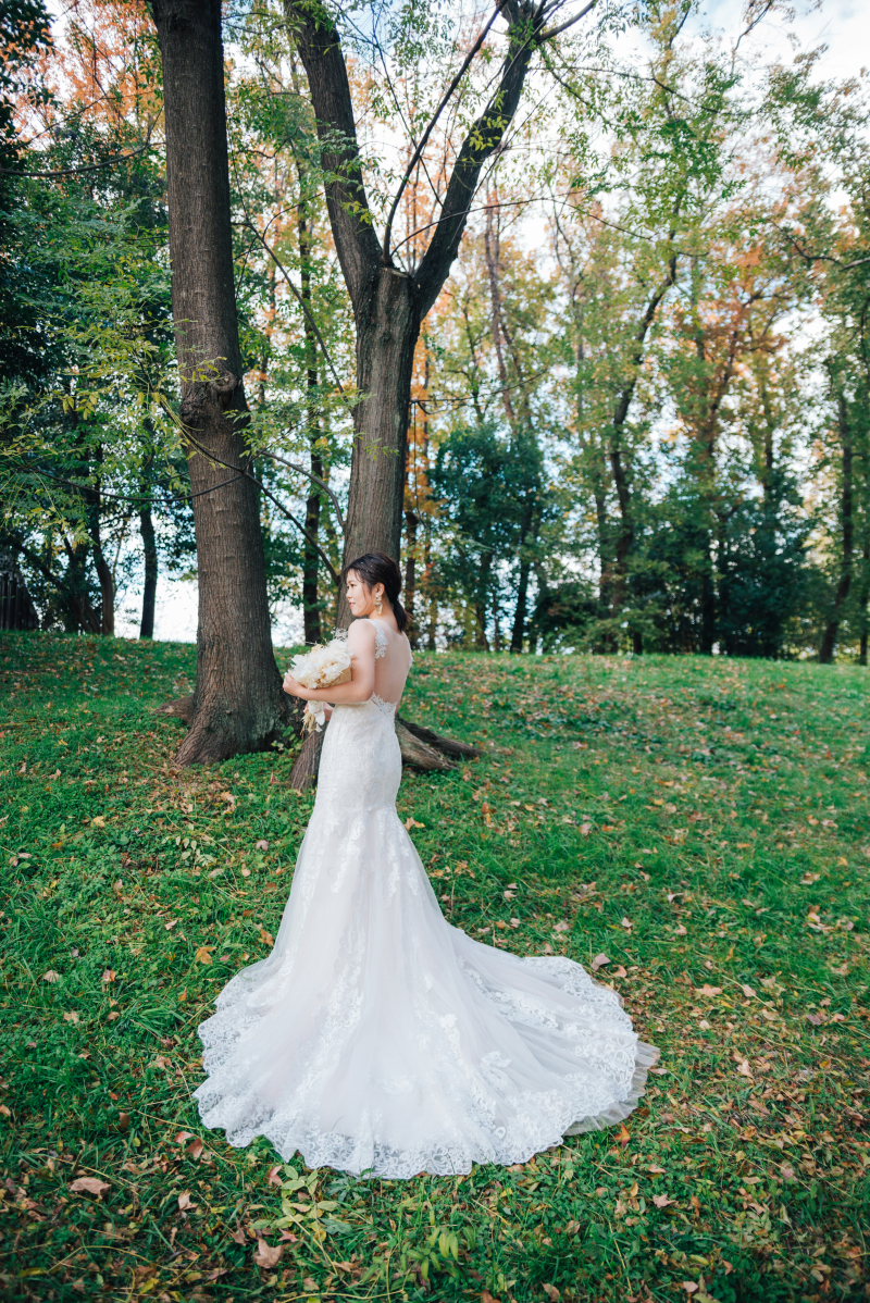 後ろ姿も写真で残して