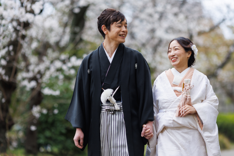 桜咲く季節に残すフォトウェディング