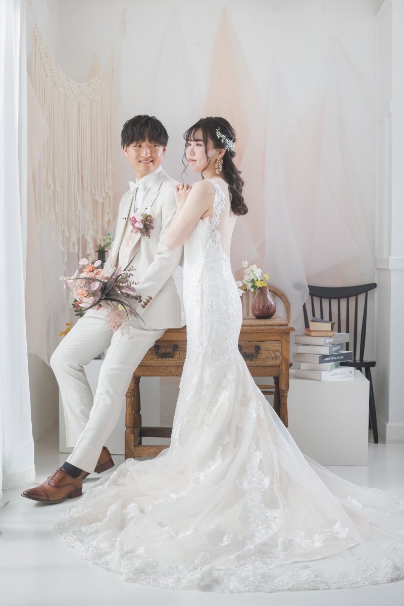 ドレスのラインまでこだわって♡