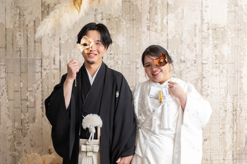 スタジオでナチュラルフォトウェディング♪