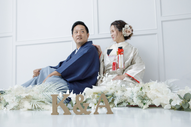 和装だと雰囲気が一気に変わるスタジオ内撮影も☆