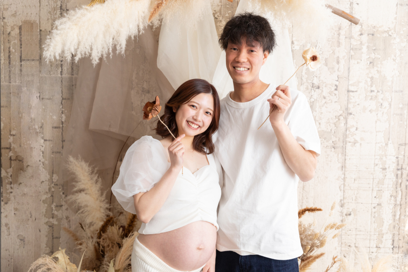 自然体な笑顔で