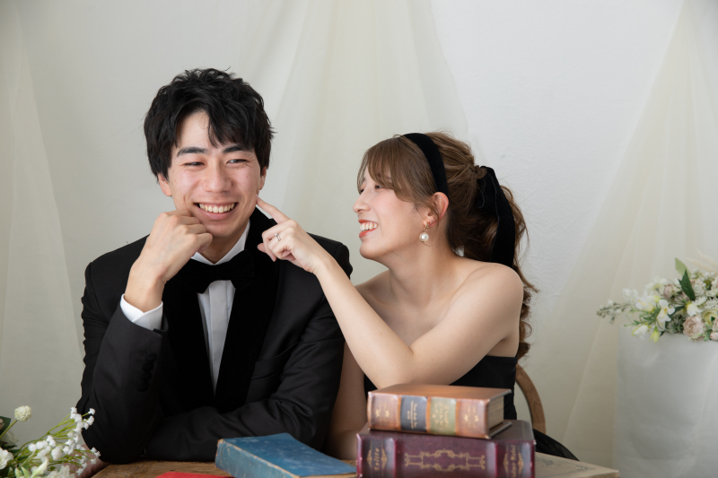 お色直しをして撮影再開!