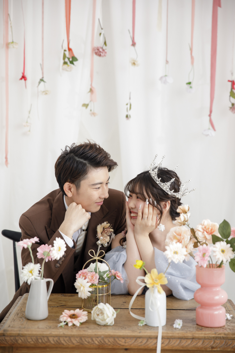 たくさんのお花に囲まれて