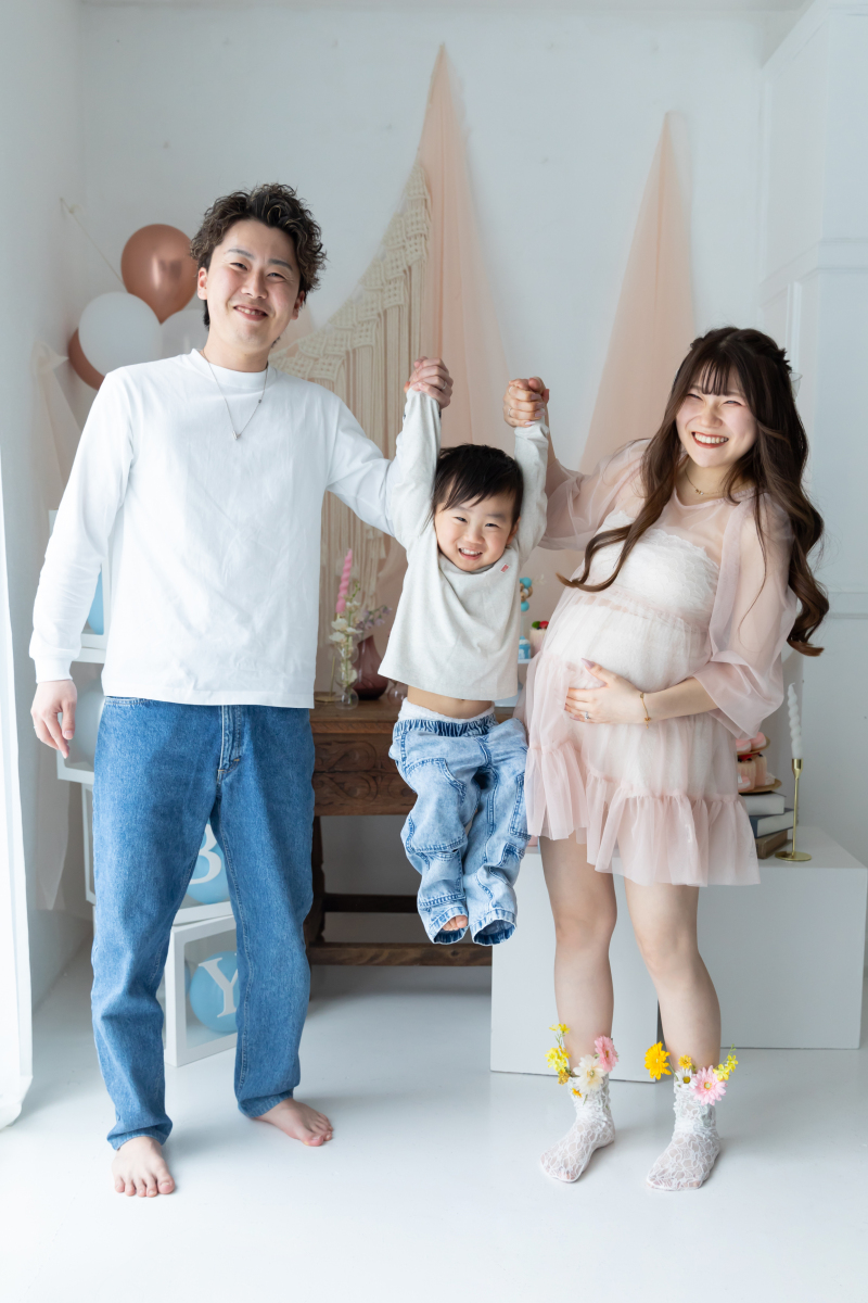 笑い声まで映したい、家族ショット