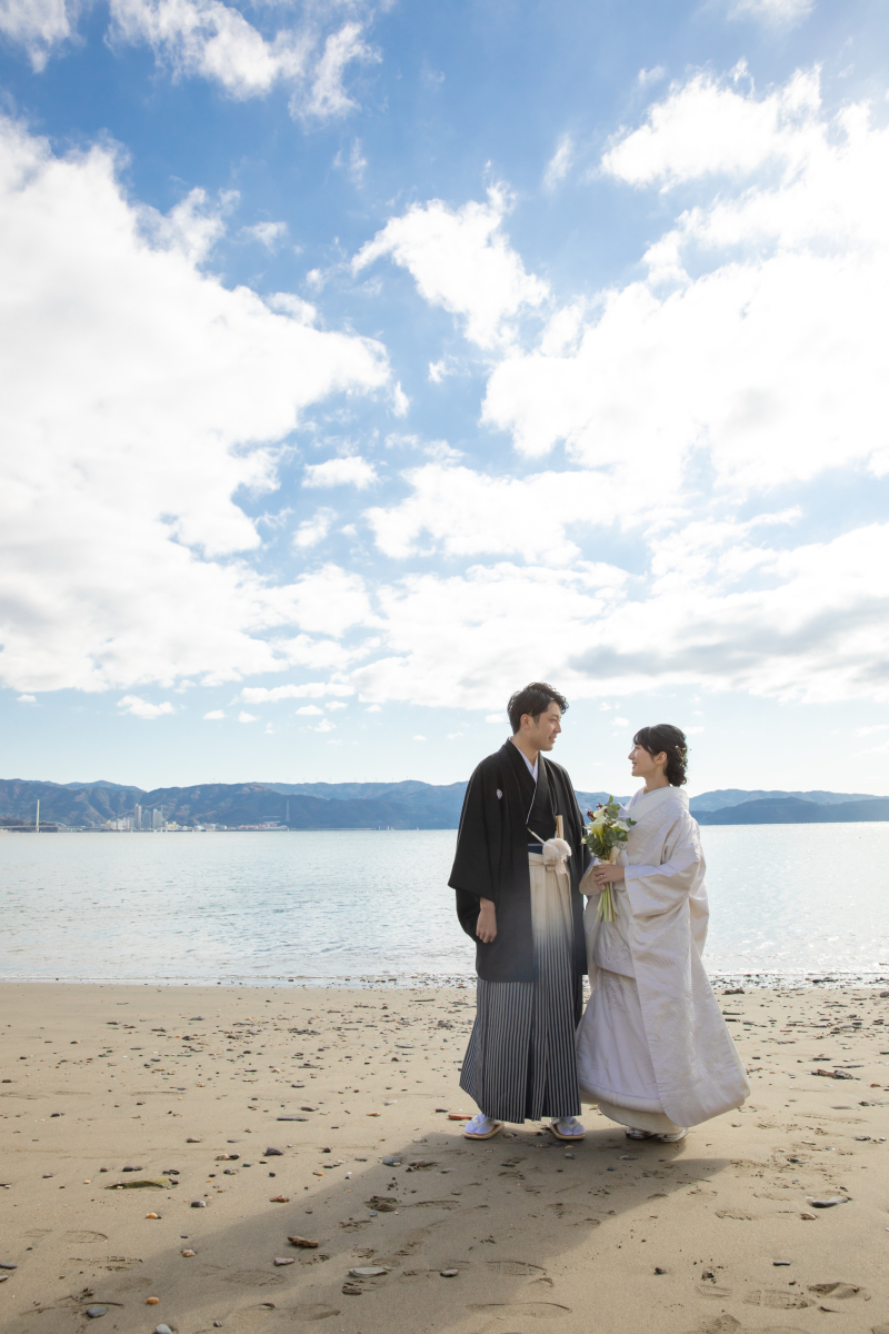 海での和装も★和歌山プランのオリジナル