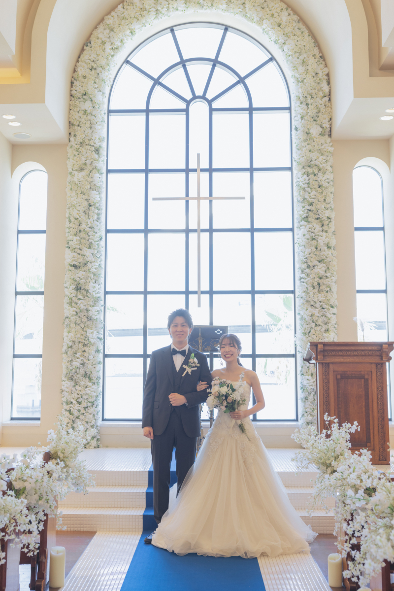 チャペルから撮影スタート！