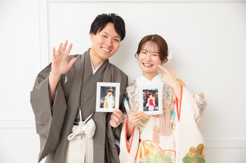 写真と同じポージングで