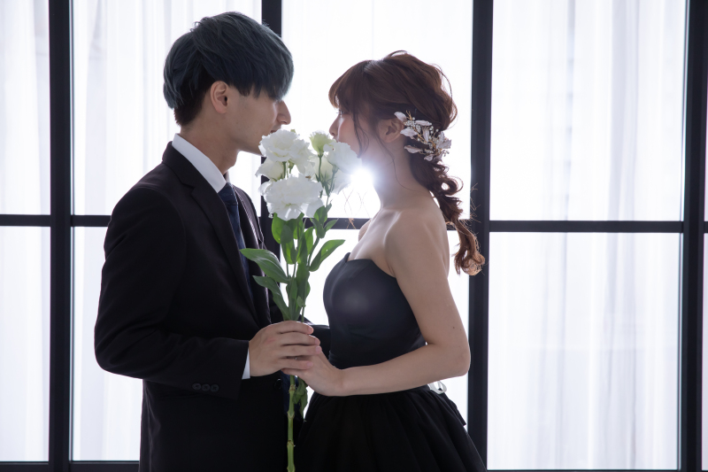 韓国風フォトをスタジオで