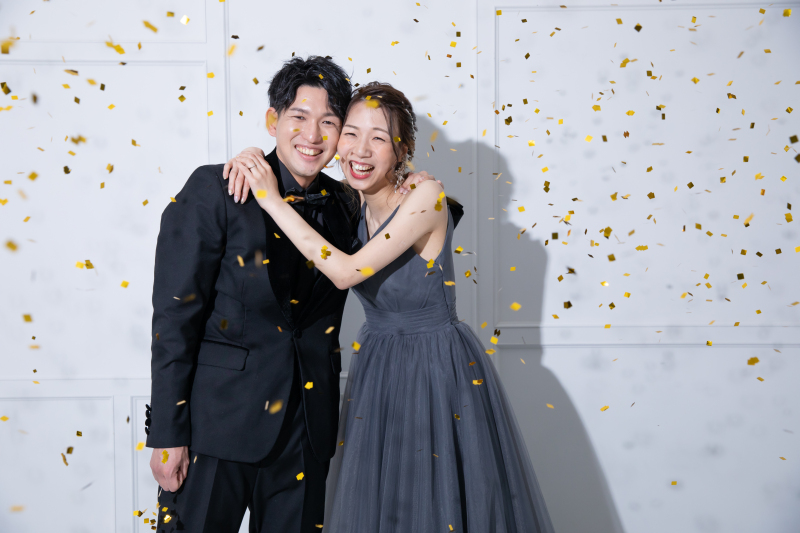 華やかなコンフェッティ