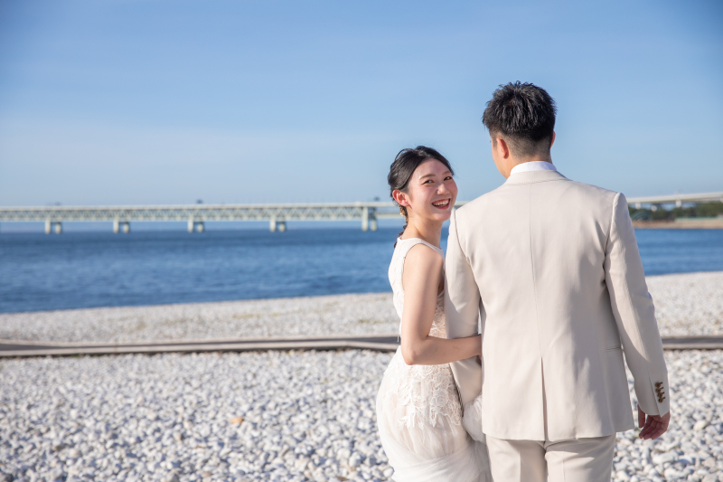 振り返りショット