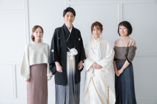 いい夫婦の日に家族と撮影